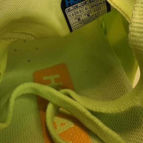 New Hoka One Rocket X 2 Running Shoes Neon Green Carbon Plate Women's Size 7.5 - Picture 12 of 12